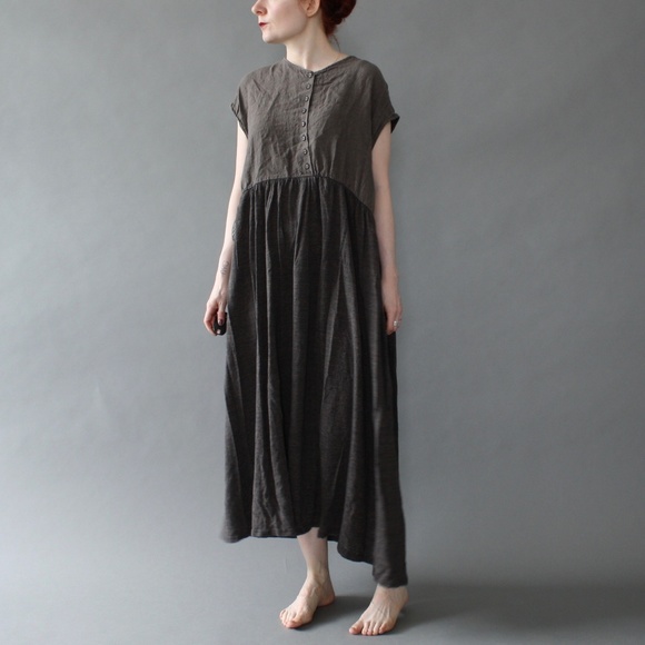 ichi antiquites linen dress